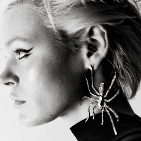 ZARA SPIDER RHINESTONE EARRINGS - Picture 3 of 10